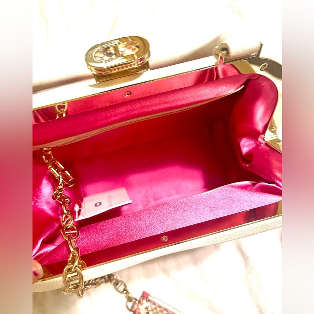 Rare Italian Python Top Handle Bag by Dee Ocleppo • Palm Beach Collection - Picture 10 of 16
